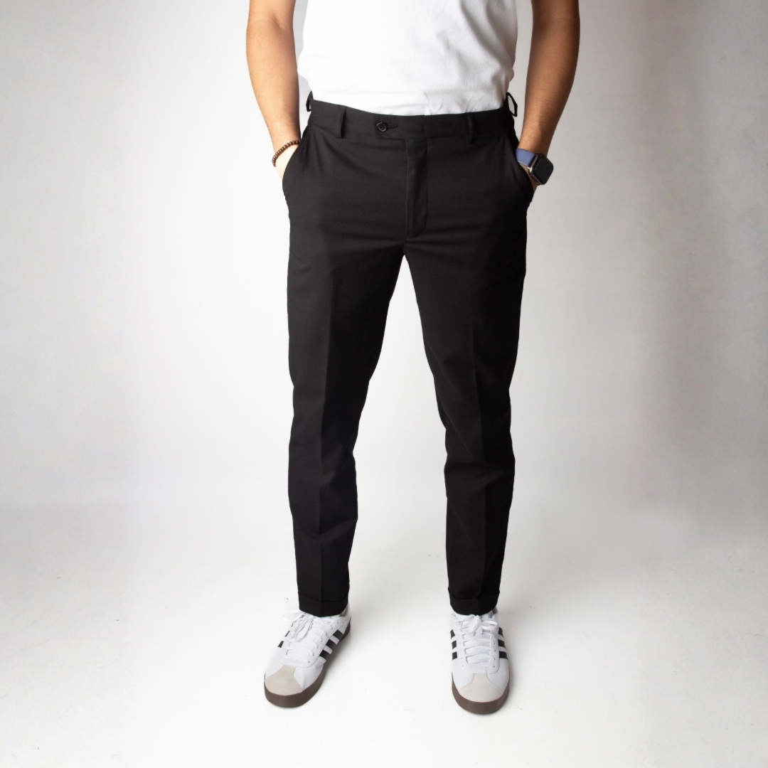 Slim fit classic pants black