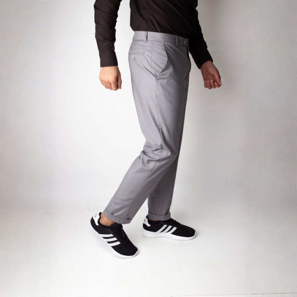 Slim fit classic pants grey