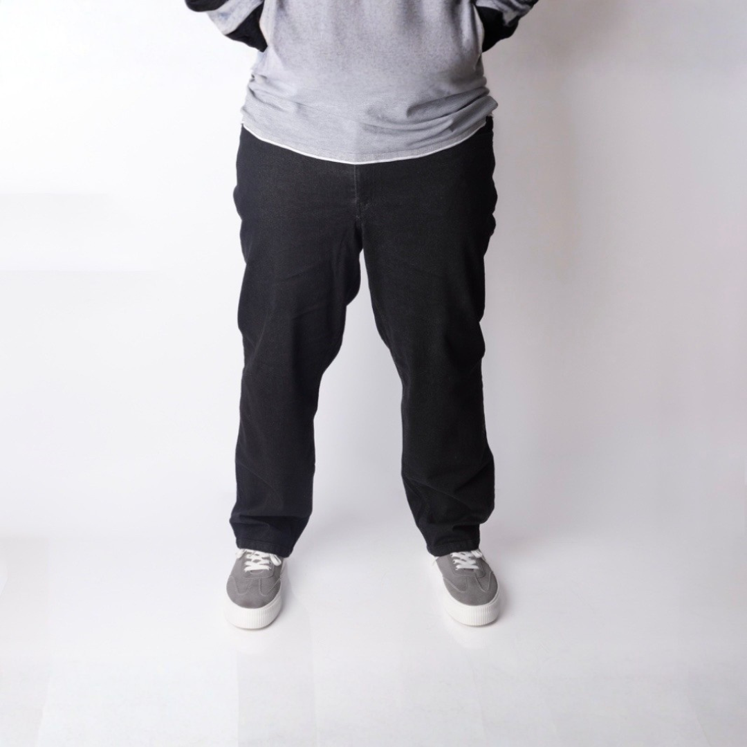 Dark black special size jeans