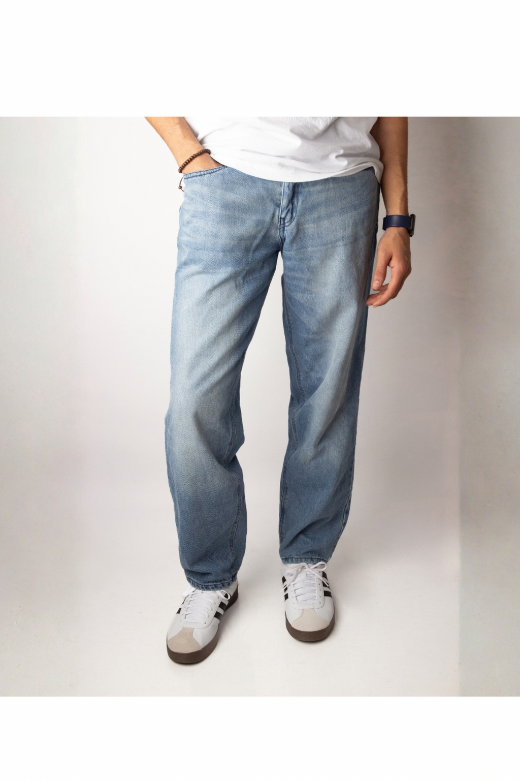 Wide leg jeans - light blue